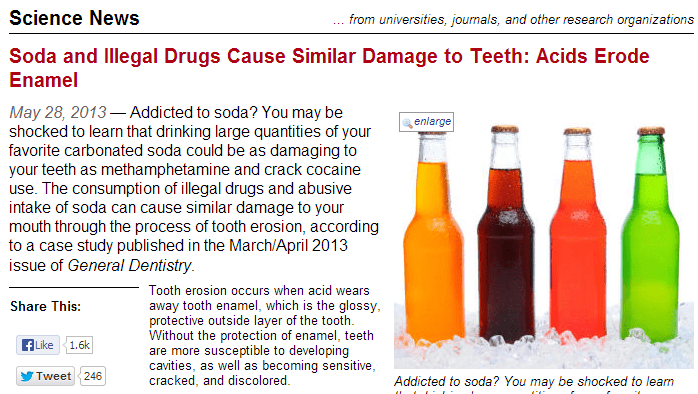 Soda and Drug teeth damage information with Cody Dental Group